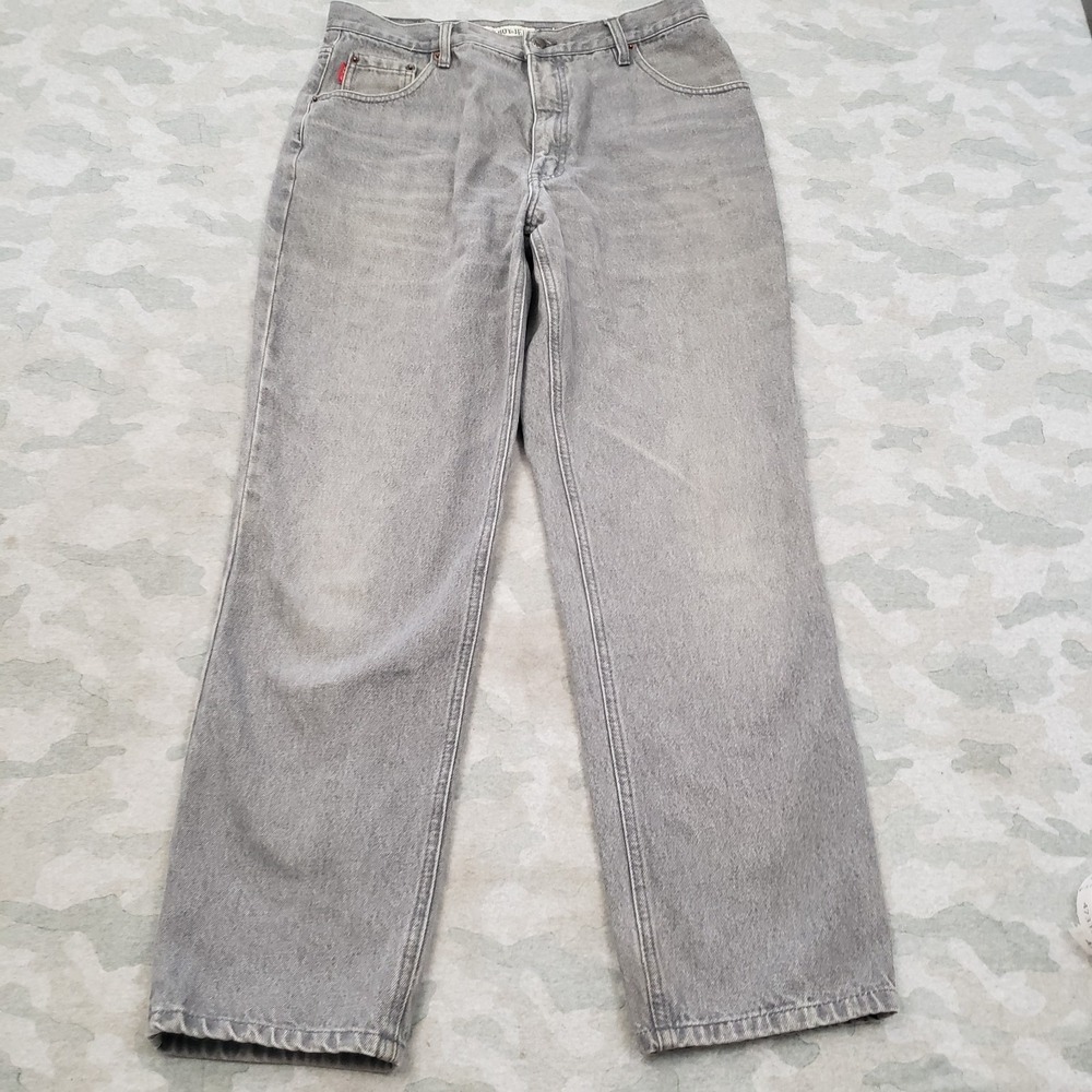 Vintage Bugle Boy Jeans Mens 36x32 Gray Straight Leg Y2k 90s Grunge Skater